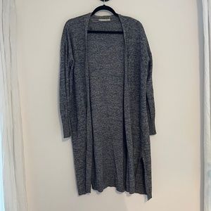 Sfera Navy and cream heather long line cardigan M